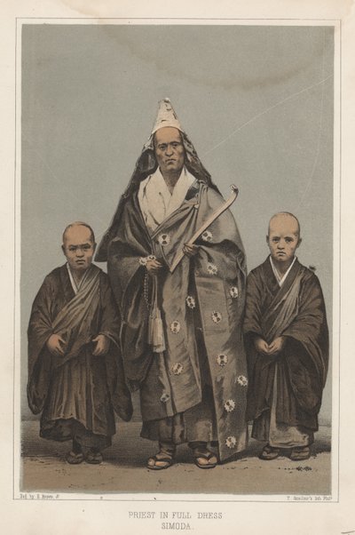 Priest in Full Dress, Simoda, 1855 by Eliphalet Brown